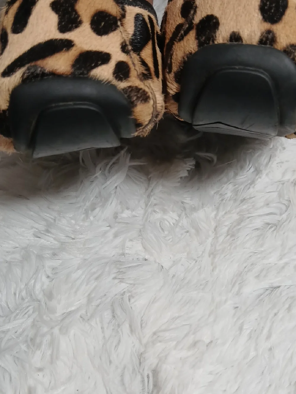 Animal Print Ballet Flats 7.5 Me Too Calf Hair Animal Print